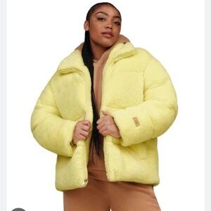 UGG Emmalyn UGGfluff Oversized-fit push fleece Puffer Jacket